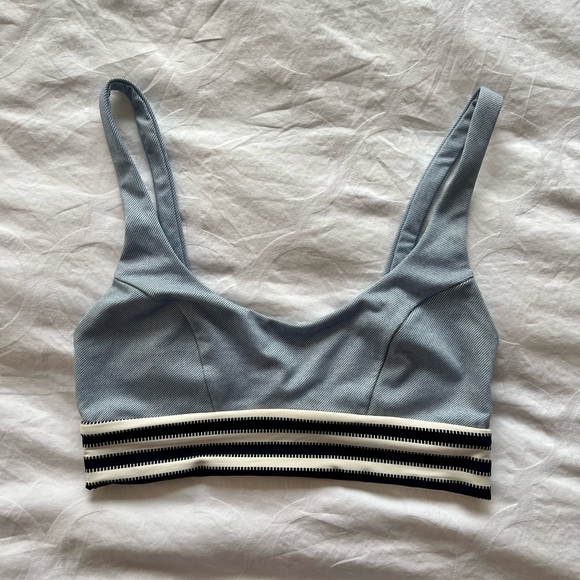 Boys + Arrows Dizzy Izzy bikini top Denim/Duet - Picture 2 of 4